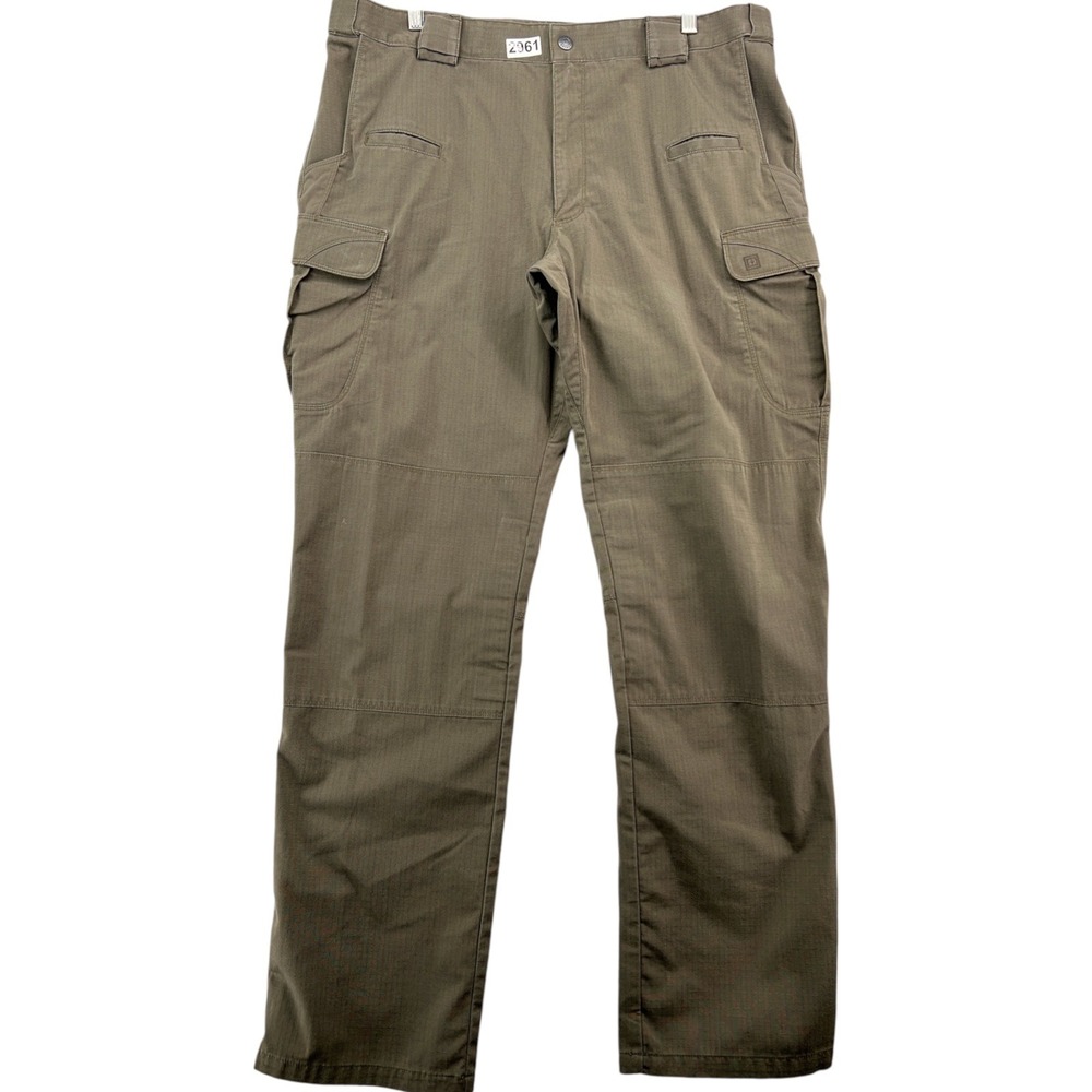 5.11 Tactical Stryke Pants Mens 38x34 Brown Ripstop Cargo Work Trousers 74369